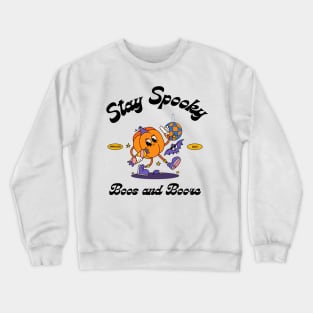 Stay Spooky Boos and Booze Halloween Crewneck Sweatshirt